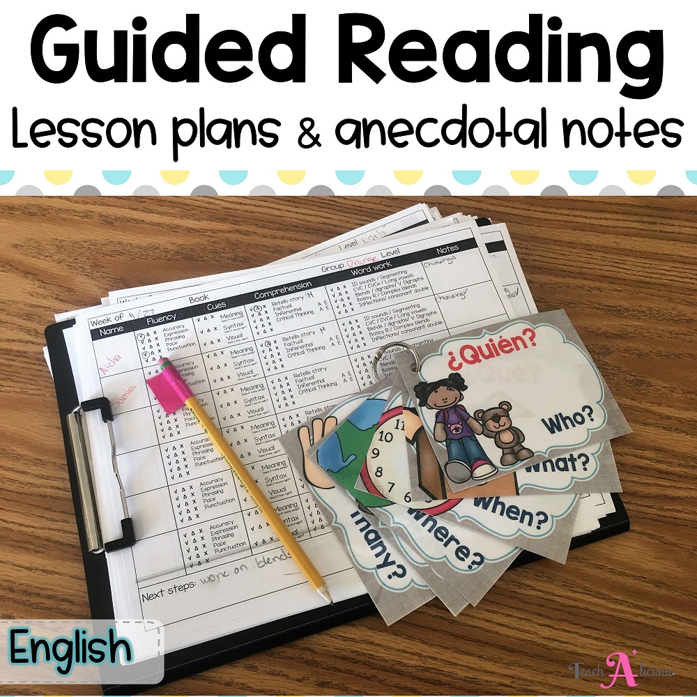 Guided Reading Lesson Plan in English